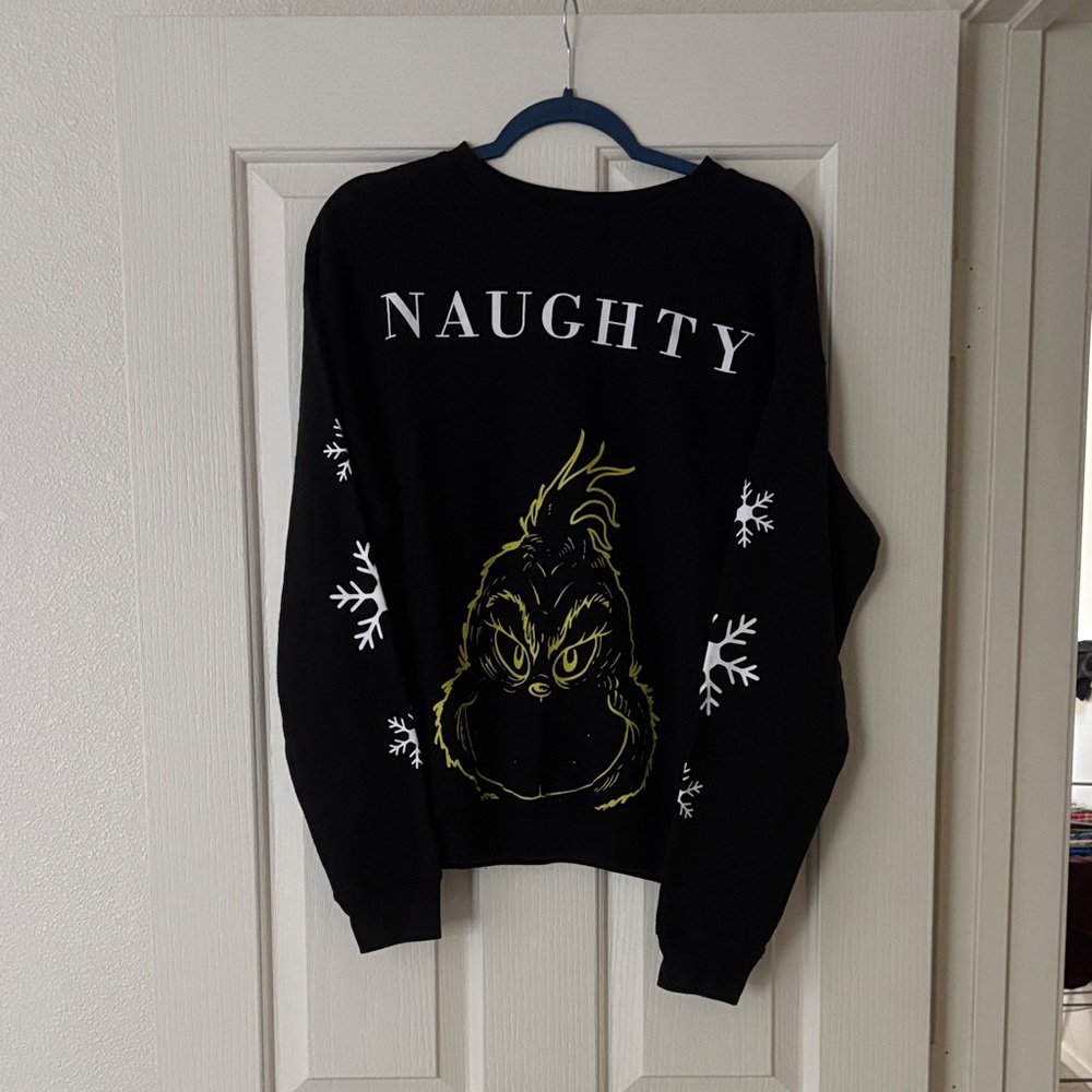 Black Naughty Grinch Sweater